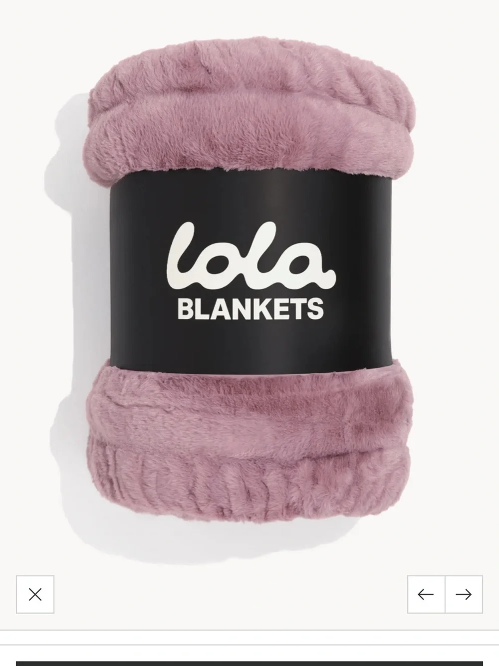 lola Plush Faux Fur Throw Blanket in huckleberry harvest